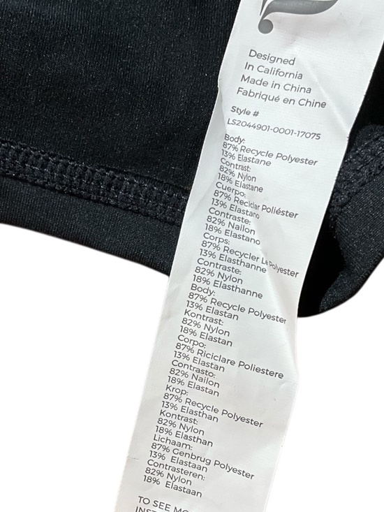 FABLETICS Black Mock Neck Long Sleeve Top w Thumbholes Back Zip Pocket Sz 1X NWT - Picture 9 of 11